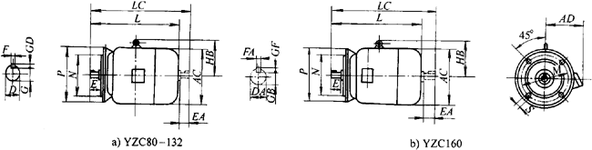 YZCϵеஐ늄әC(j)γߴ磨H80160mm